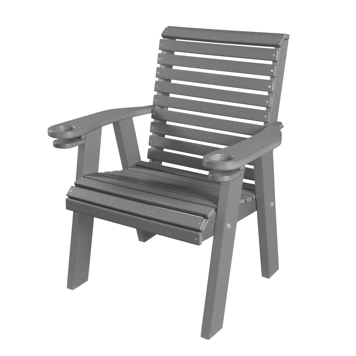 2' Rollback Bench in Weatherwood with Black trim