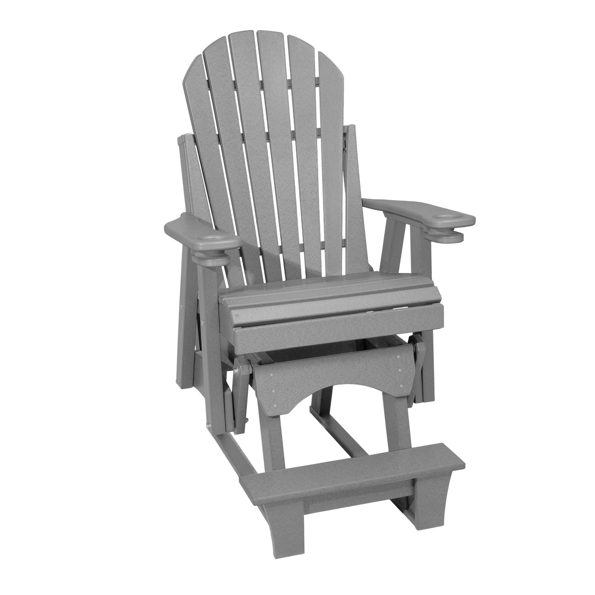 2' Adirondack Hi-Glider in Cedar with Black trim