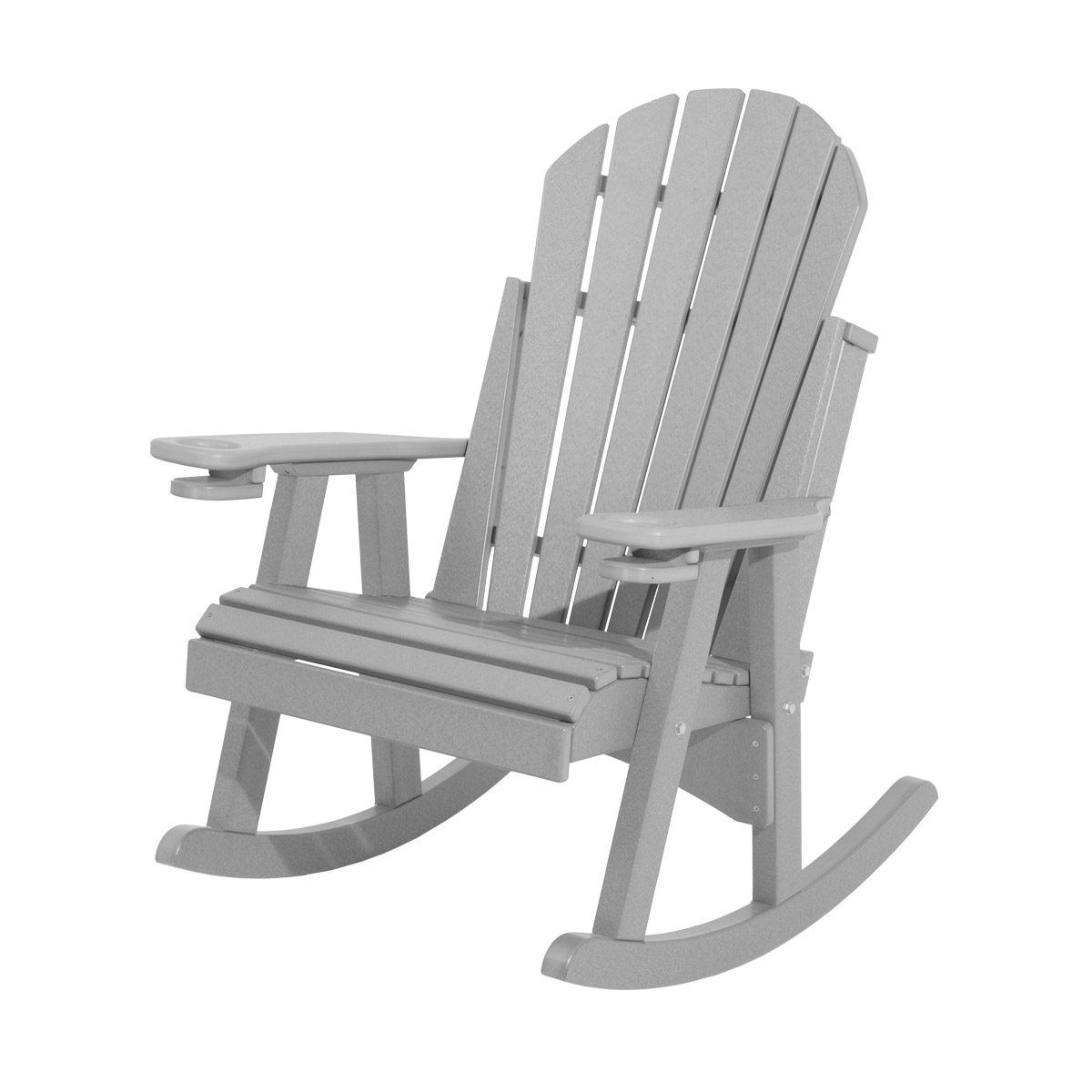2' Adirondack Rocker in Weatherwood with Tudor Brown trim
