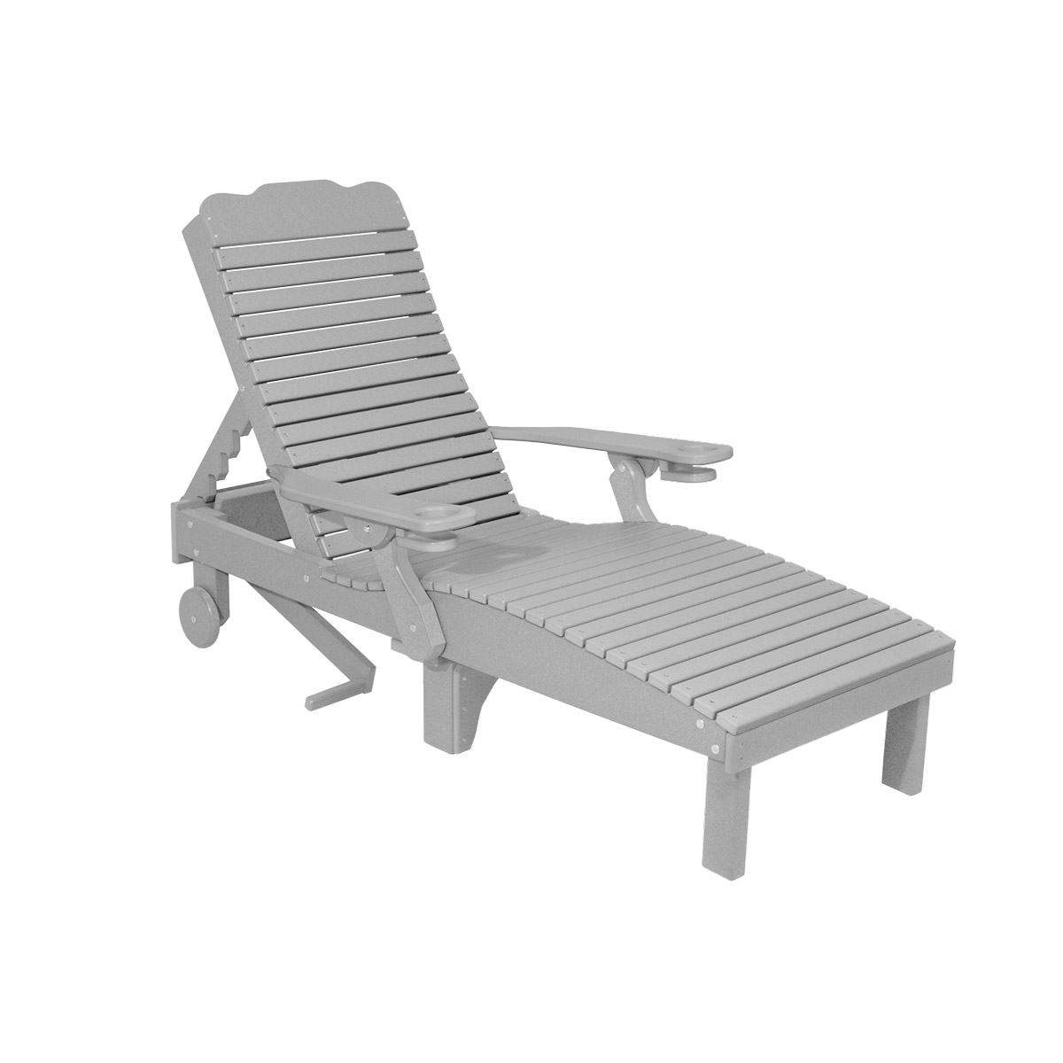 Lounge Chair in Light Gray with Black trim