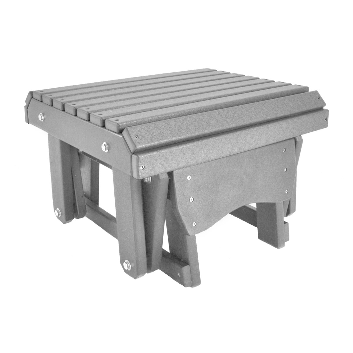 Gliding Footrest in Light Gray with Dark Gray trim