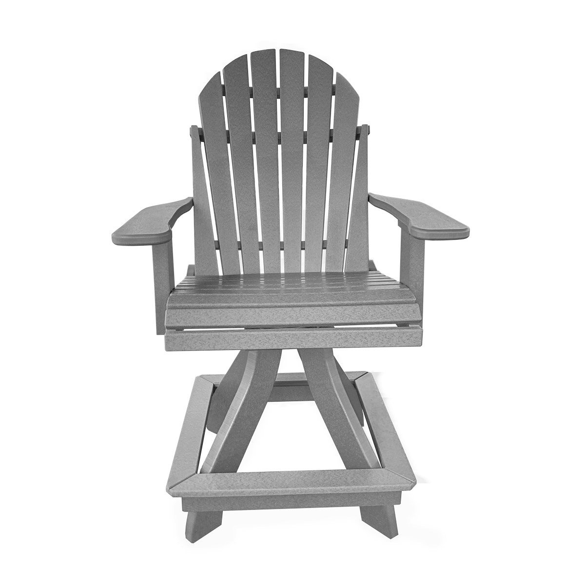 Adirondack Swivel Chair - Counter Height in Birch with Brazilian Walnut trim