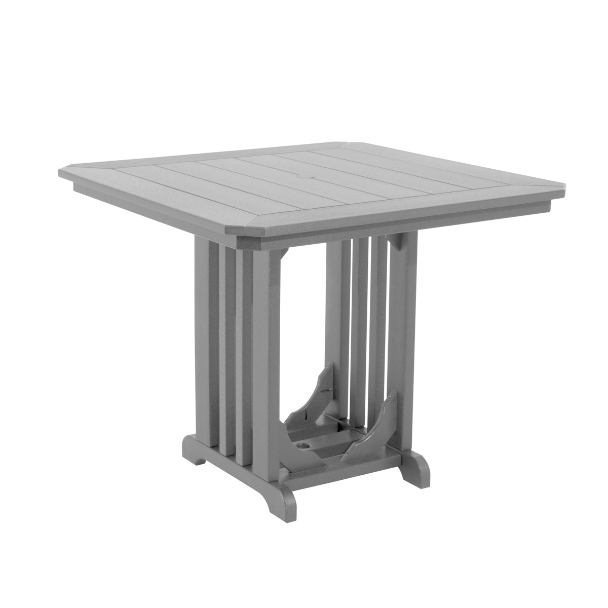 4x4 Mission Table - Counter Height in Cherrywood with Black trim