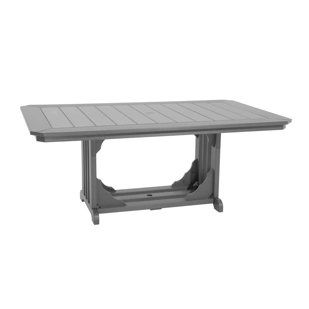 4x6 Mission Table - Dining Height in Aruba Blue with Bright White trim