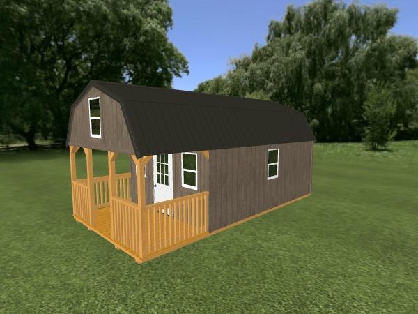 Lofted Cabin: 12' x 24'