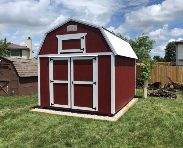 Barn Red and White Paint & Brilliant White Metal