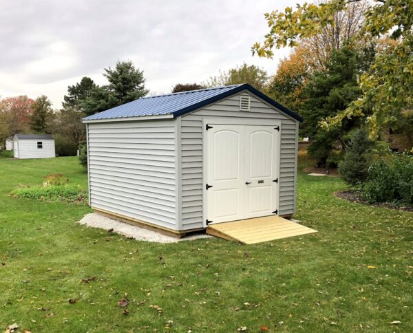 Sterling Gray Vinyl & Gallery Blue Metal