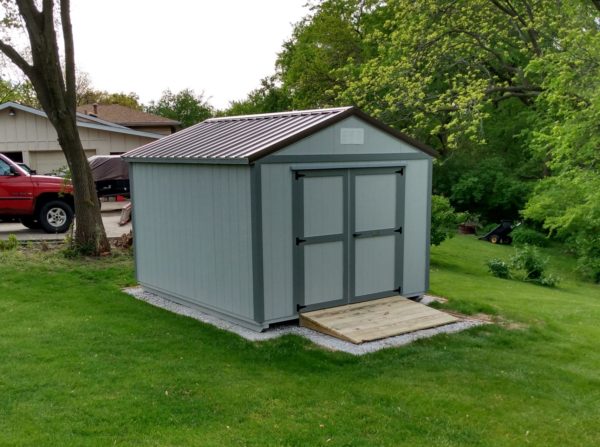 Light Gray and Dark Gray Paint & Burnished Slate Metal