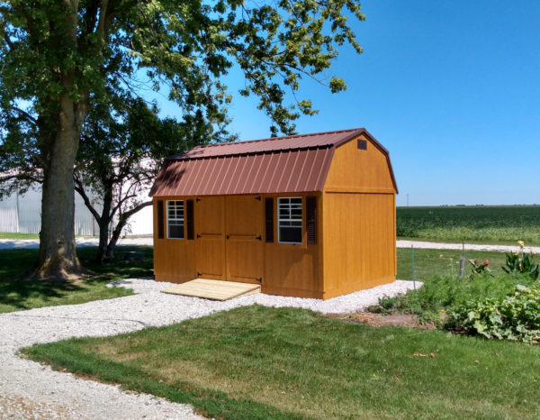 Honey Gold Urethane & Brown Metal