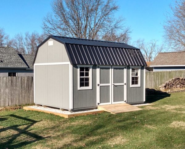 Dark Gray and White Paint & Black Metal