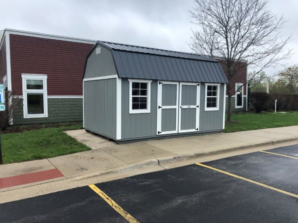 Dark Gray and White Paint & Black Metal