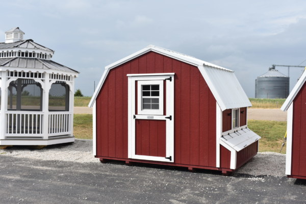 Barn Red and White Paint & Brilliant White Metal