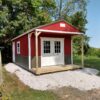 Barn Red, White, and Burnished Slate Paint & Burnished Slate Metal