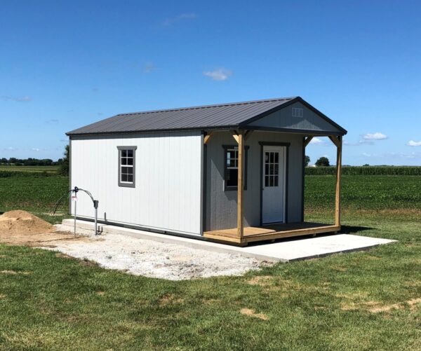 Light Gray and Charcoal Paint & Charcoal Metal