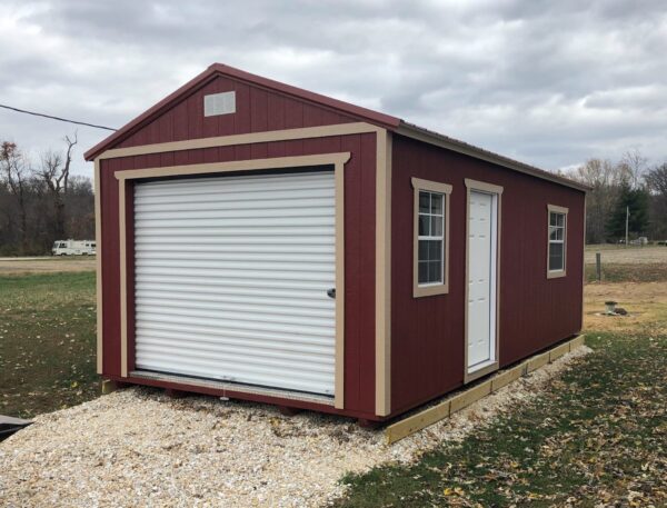 Barn Red and Tan Paint & Rustic Red Metal