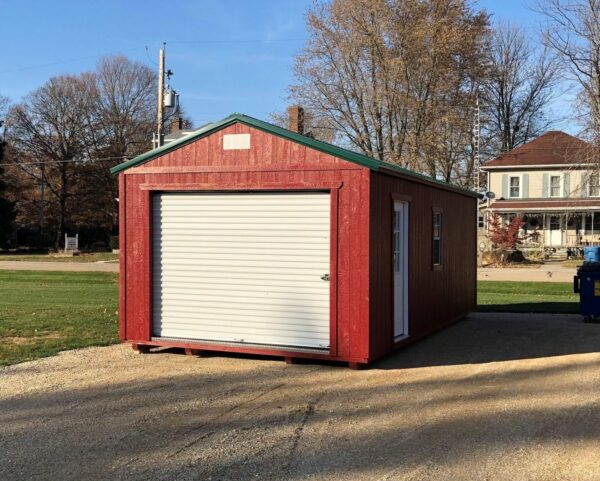 Barn Red Paint & Forest Green Metal