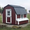 Barn Red and White Paint & Black Metal