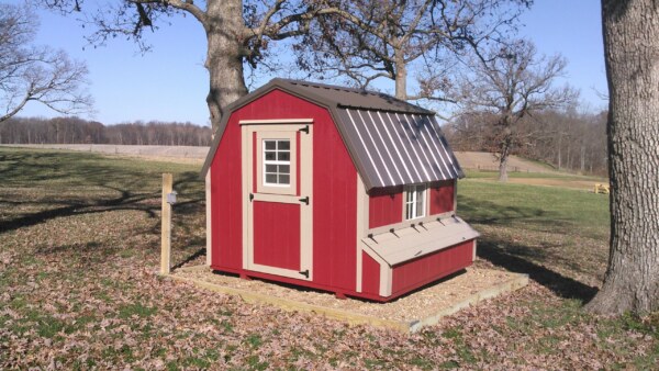 Barn Red and Natural Clay Paint & Burnished Slate Metal
