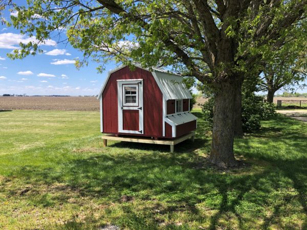 Barn Red and White Paint & Brilliant White Metal
