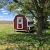 Barn Red and White Paint & Brilliant White Metal