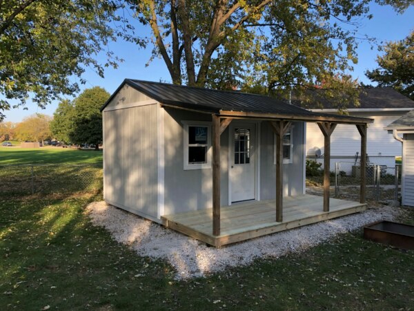 Light Gray and White Paint & Black Metal