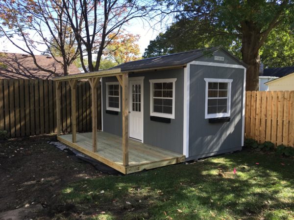Backyard Sheds - How to Pick The Right One For You 7 Dark Gray and White Paint & Charcoal Metal