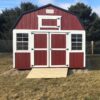 Barn Red and White Paint & Black Metal