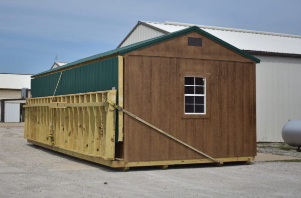 Chestnut Brown Urethane & Forest Green Metal