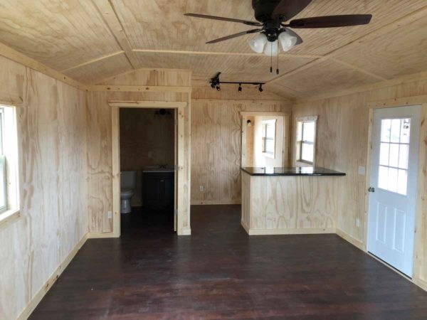 Camp Store - Beadboard Paneling & Trim, Rustic Oak Flooring, Plumbing, and Electrical