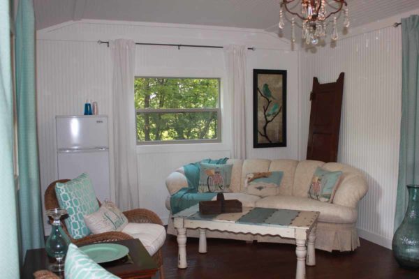 She Shed with - Beadboard Paneling & Trim, Rustic Oak Flooring, Plumbing, and Electrical