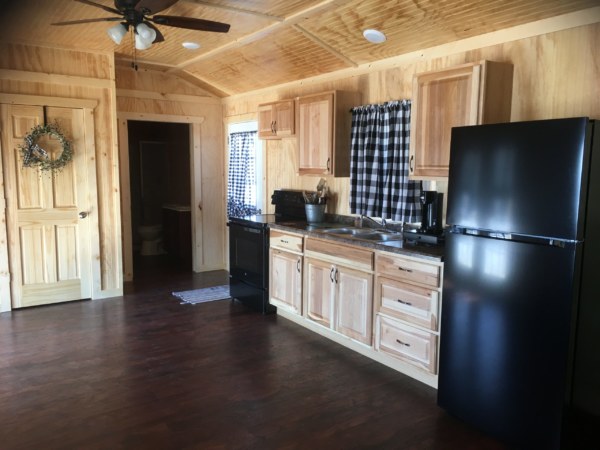 Vacation Cabin - Beadboard Paneling & Trim, Laminate Flooring, Kitchen Cabinets, Electrical, and Plumbing