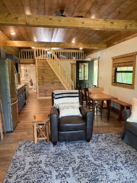 Vacation Cabin - Pine Beadboard & Shiplap Paneling & Trim, Rustic Oak Flooring, Plumbing, and Electrical