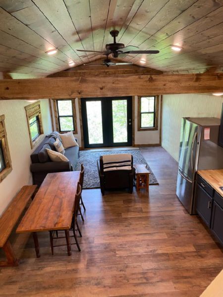 Vacation Cabin - Pine Beadboard & Shiplap Paneling & Trim, Rustic Oak Flooring, Plumbing, and Electrical
