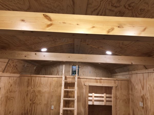 Vacation Cabin - Pine Beadboard Paneling & Trim, Electrical, and Rustic Oak Laminate Flooring