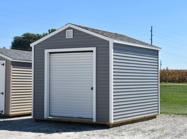 Charcoal Gray and White Vinyl & Estate Gray Shingles