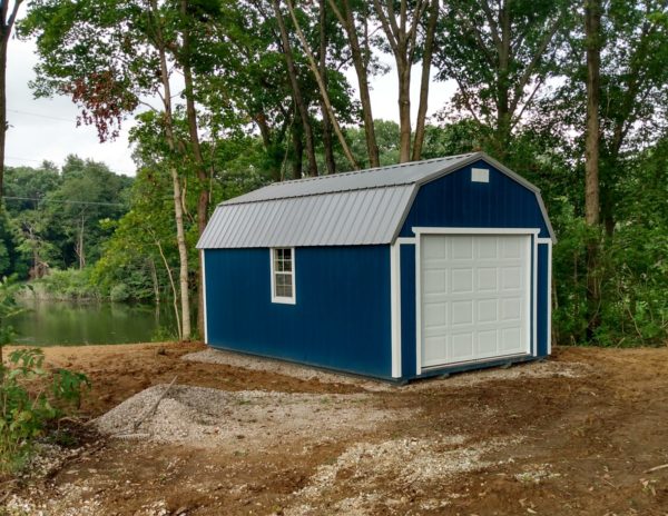 Navy and White Paint & Pewter Metal