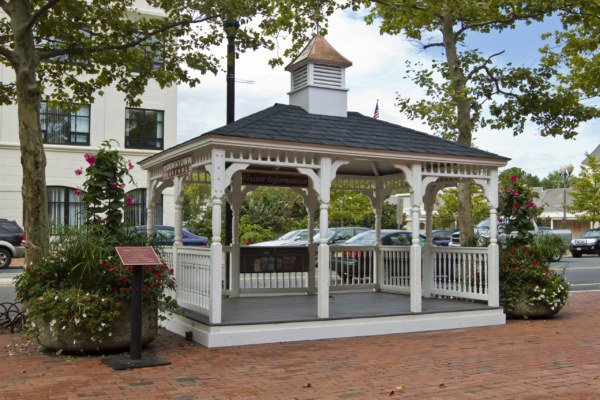 Colonial Style with White Vinyl Gazebo for sale