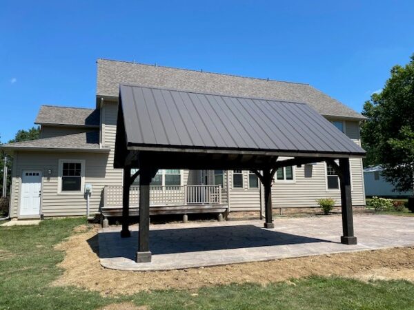 Alpine Pavilion for sale - Stained Cinder & Dark Bronze Metal