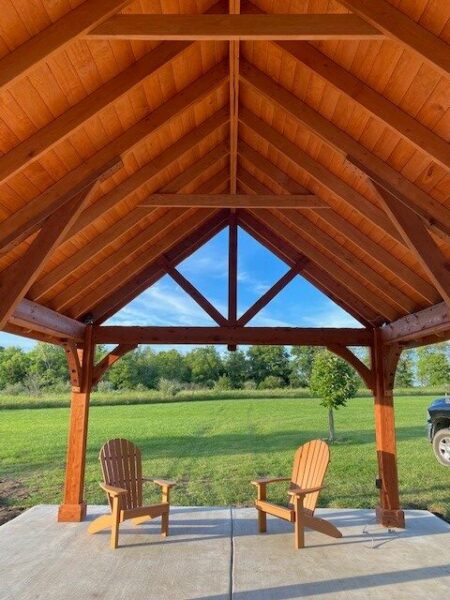 Alpine Pavilion for sale - Stained Cedar & Aged Redwood Shingles