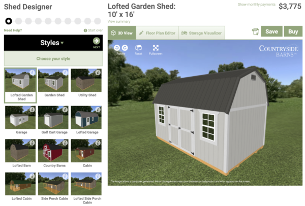backyard shed designs - shed designer