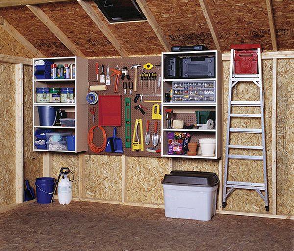 how to organize a shed