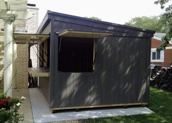 Lean to building