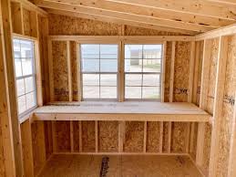 inside wood studio shed