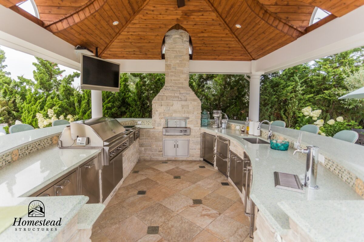 outdoor kitchen pavilion