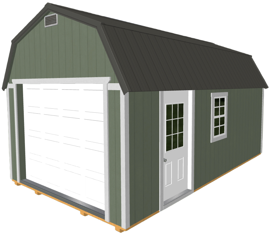 Cutout Lofted Garage