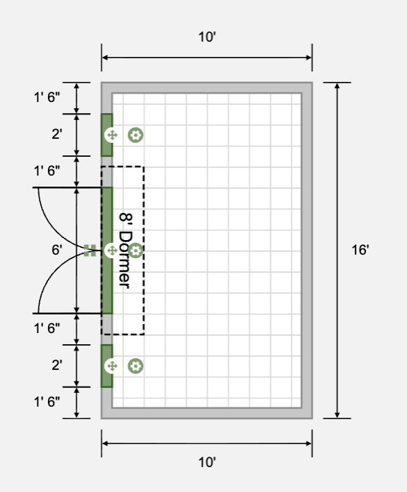 Floorplan Elite Garden Shed