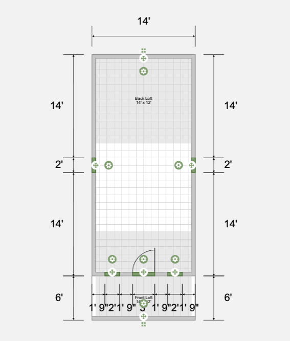 Floorplan Lofted Cabin