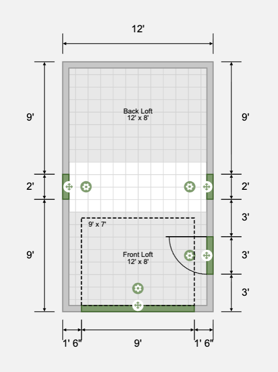 Floorplan Lofted Garage