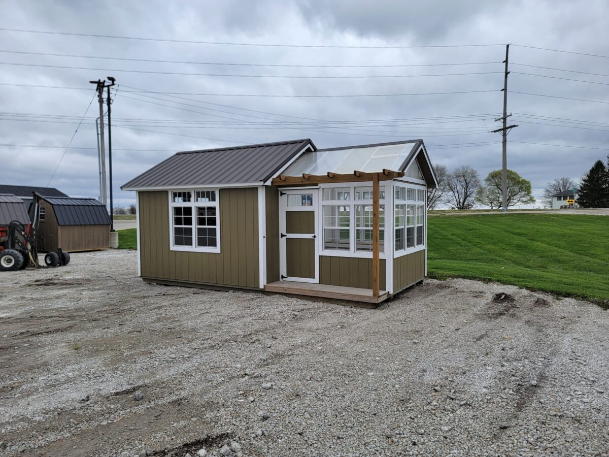 Shed Green House Combo: 10' x 20'
