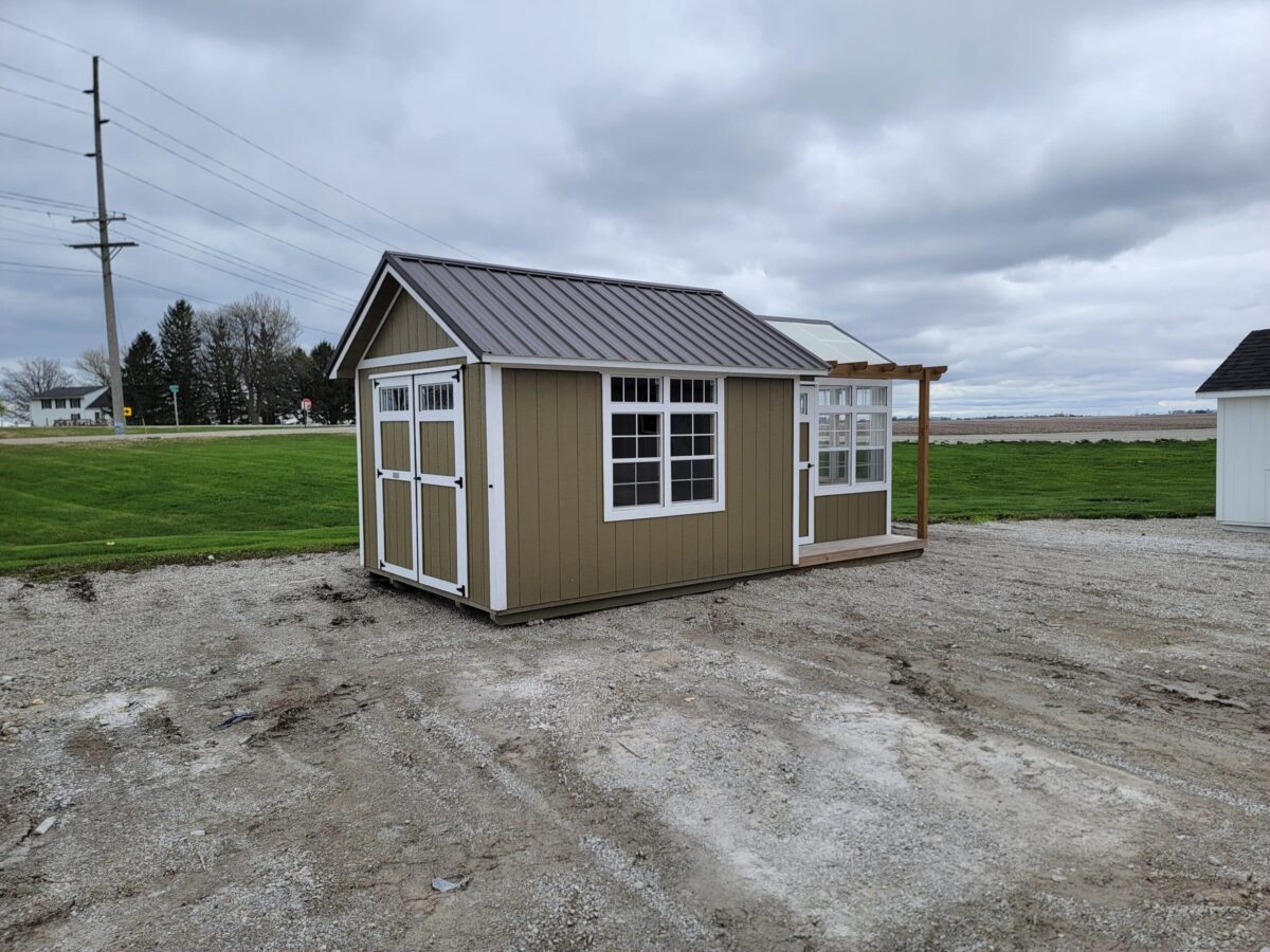 Shed Green House Combo: 10' x 20'